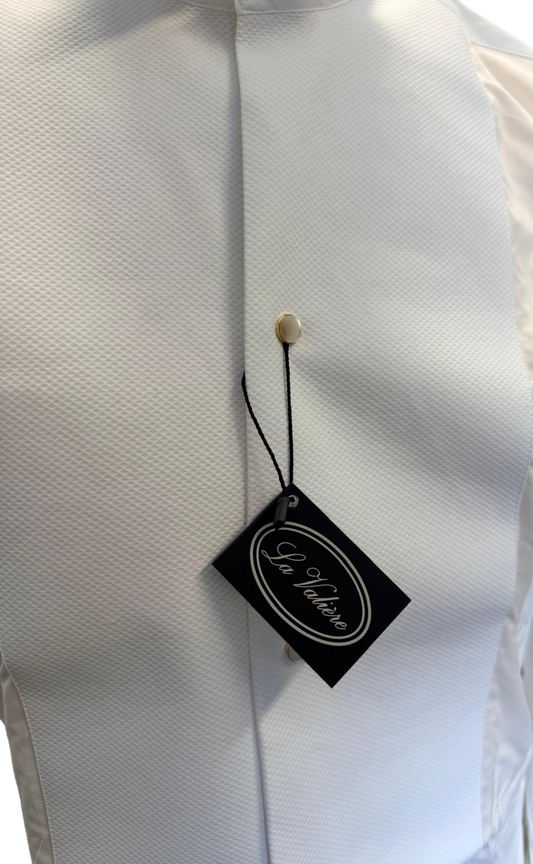 Rokwit hemd – White Tie (Marcella / piqué borststuk)