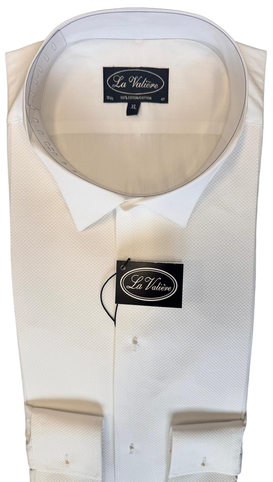 Rokwit hemd – White Tie (Marcella / piqué borststuk)