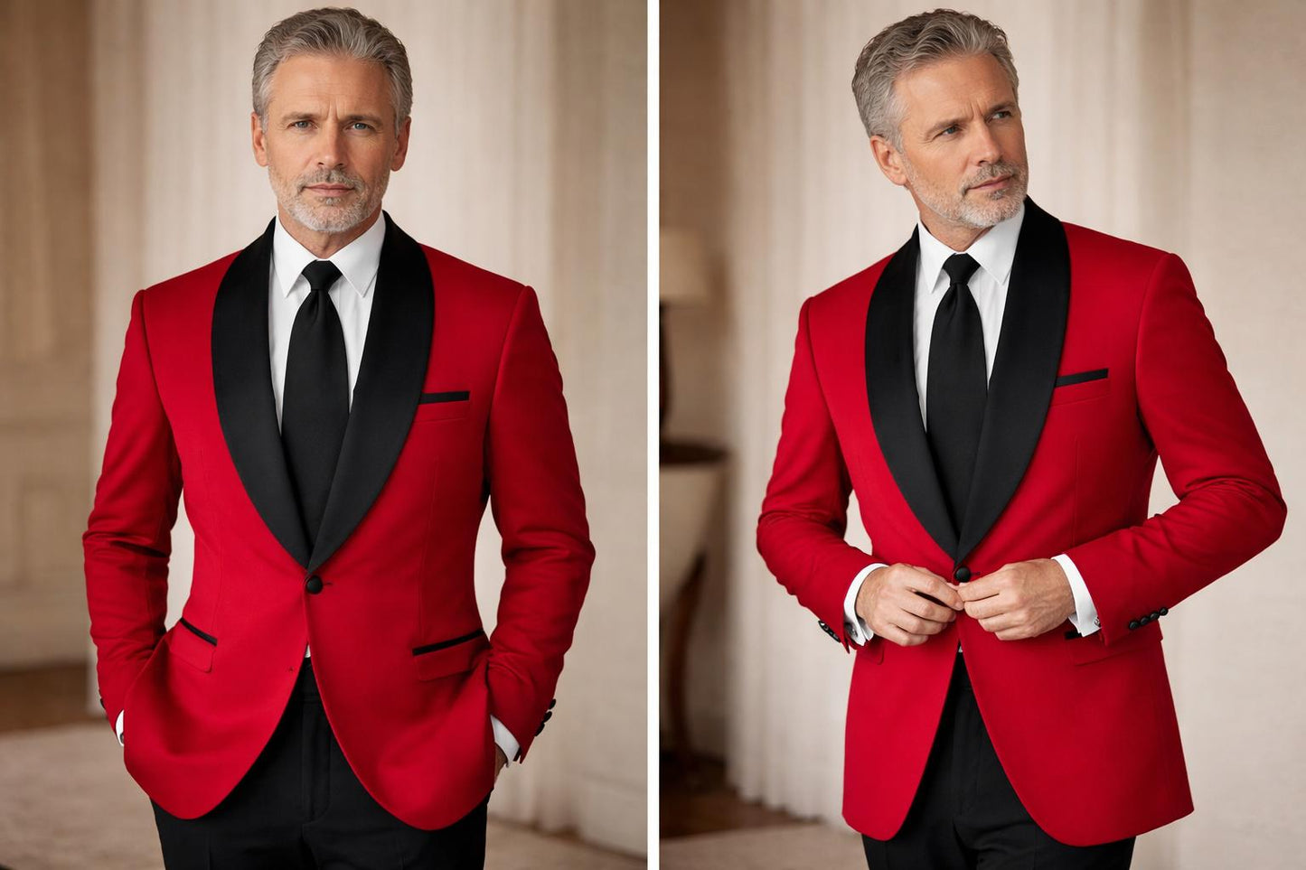 Rode avondjas formal wear voor ceremonieel gebruik