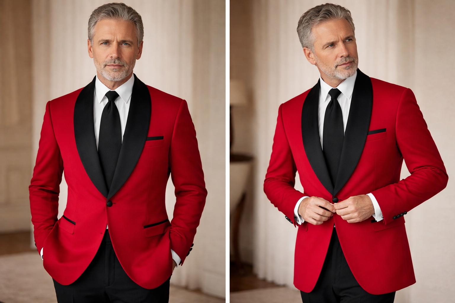 Rode avondjas formal wear voor ceremonieel gebruik