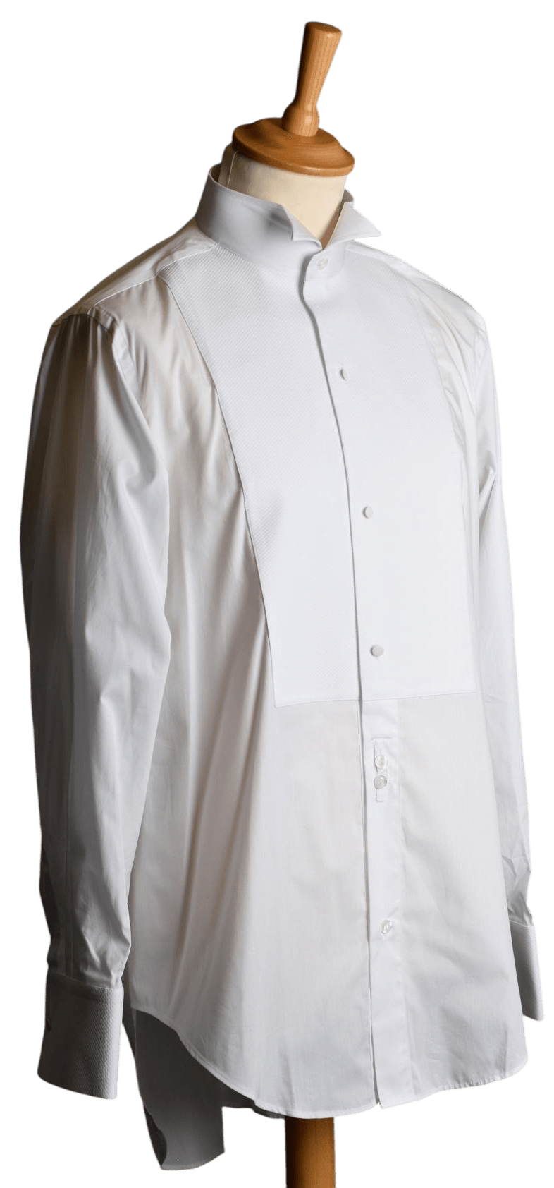 DIRECT LEVERBAAR – Rokwit hemd White Tie (Piqué borststuk) - InDef