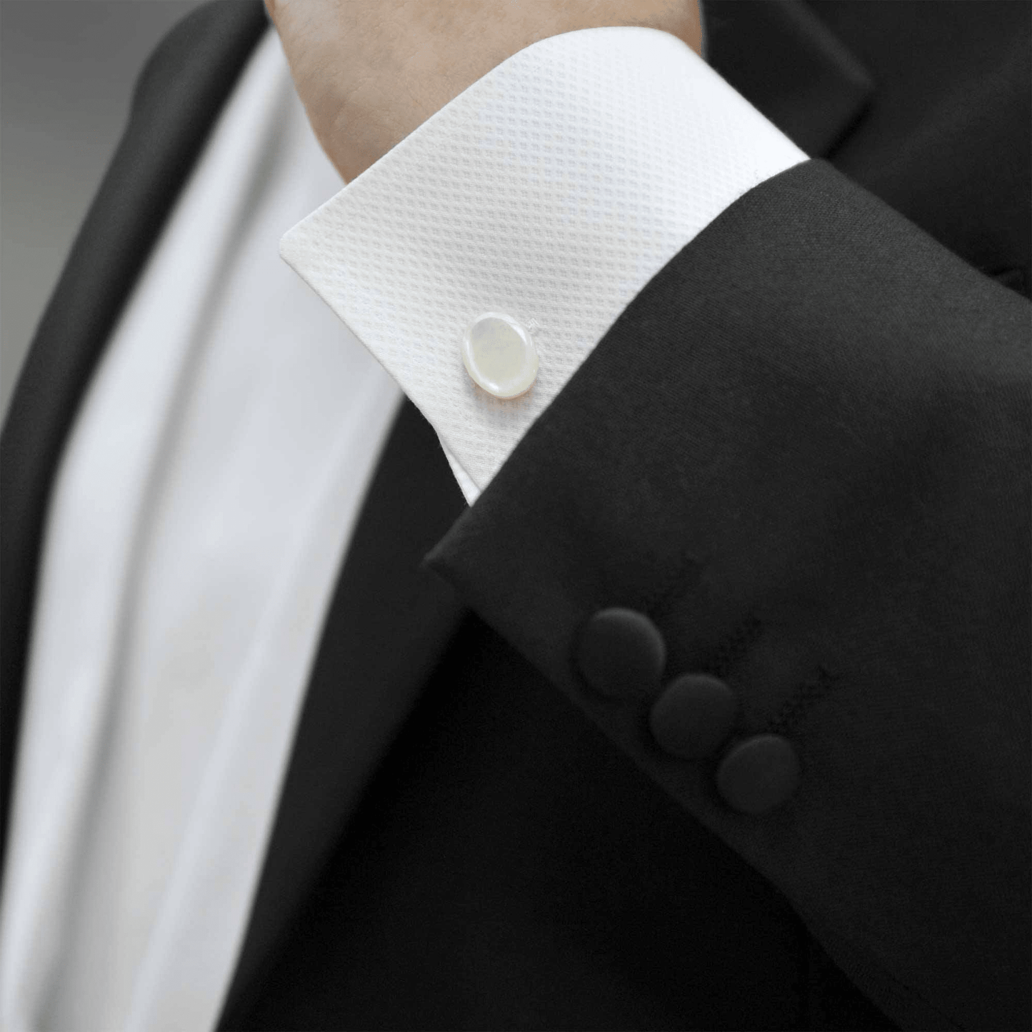 DIRECT LEVERBAAR – Rokwit hemd White Tie (Piqué borststuk) - InDef