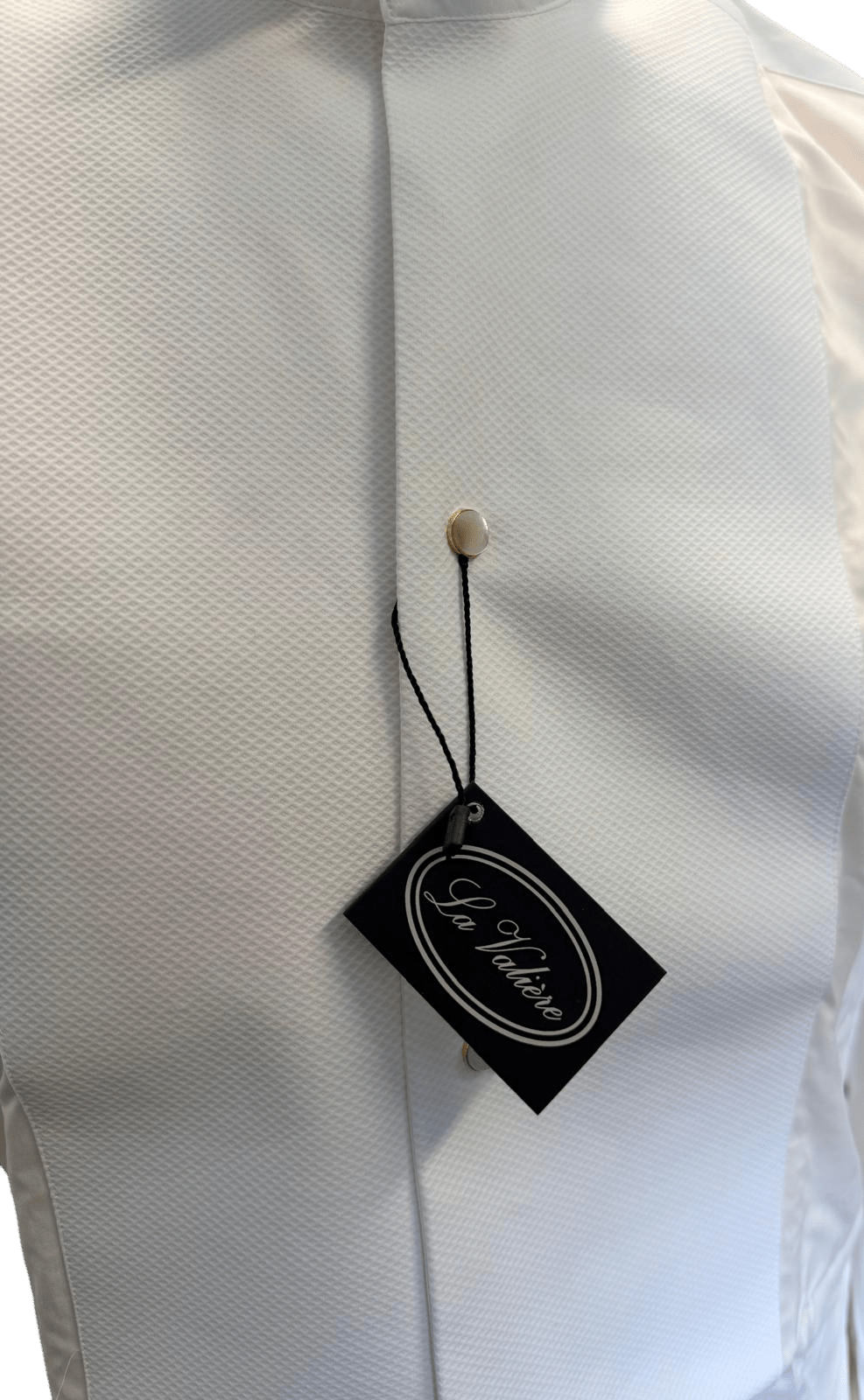 DIRECT LEVERBAAR – Rokwit hemd White Tie (Piqué borststuk) - InDef