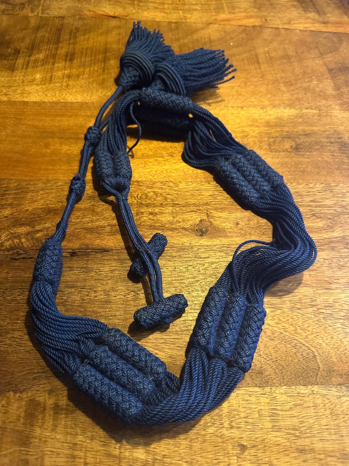 Koordsjerp Nassau - blauw – wol/katoen – taillewijdte 85 cm (Atelierselectie) - InDef