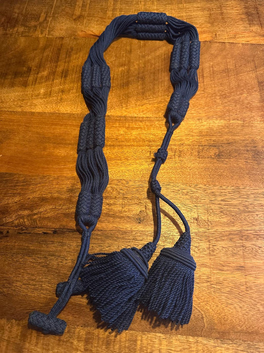 Koordsjerp Nassau - blauw – wol/katoen – taillewijdte 85 cm (Atelierselectie) - InDef