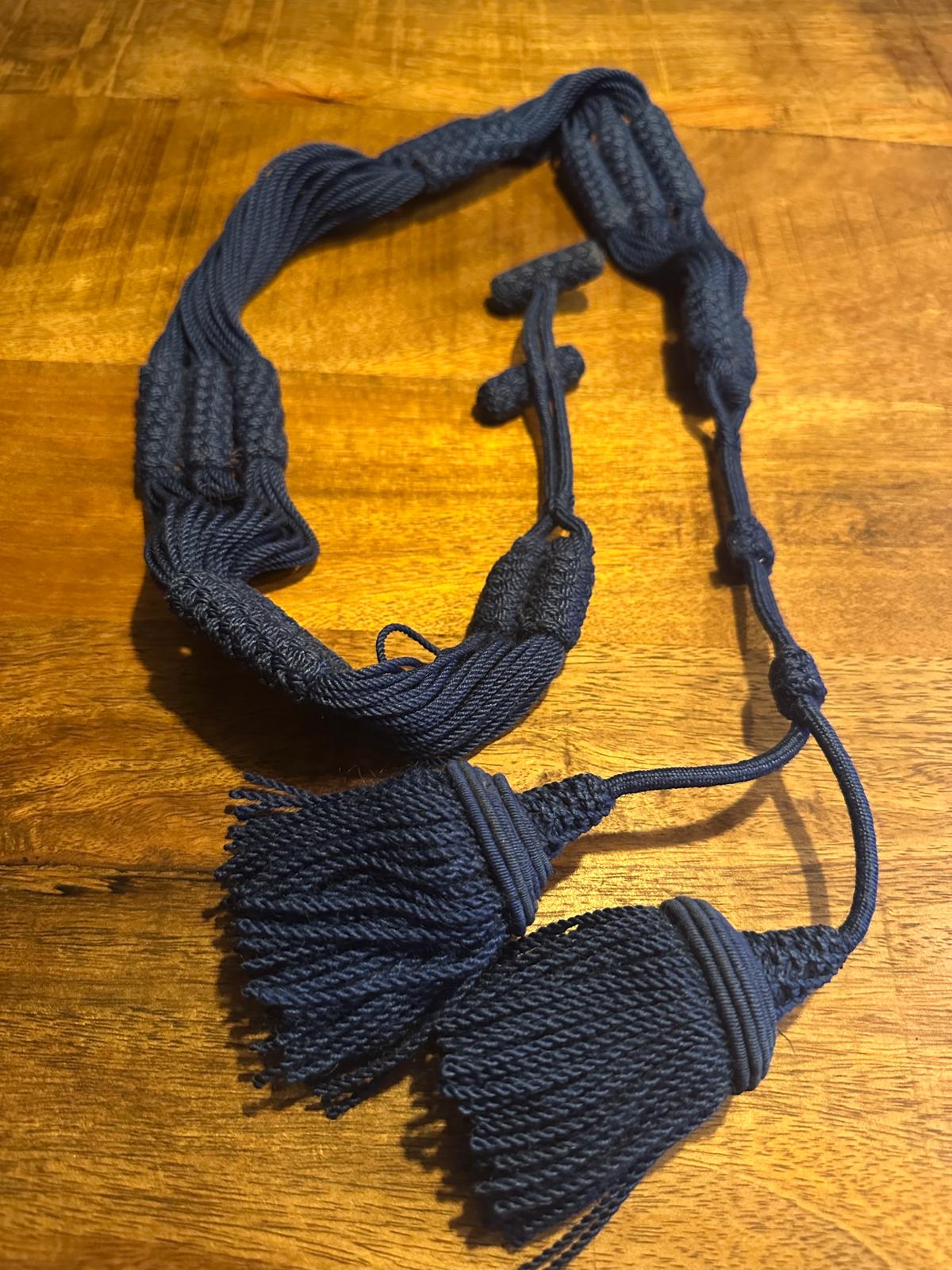 Koordsjerp Nassau - blauw – wol/katoen – taillewijdte 85 cm (Atelierselectie) - InDef