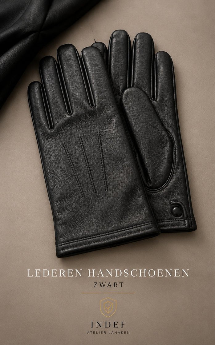 Lederen handschoenen zwart – ceremonieel & formal wear - InDef