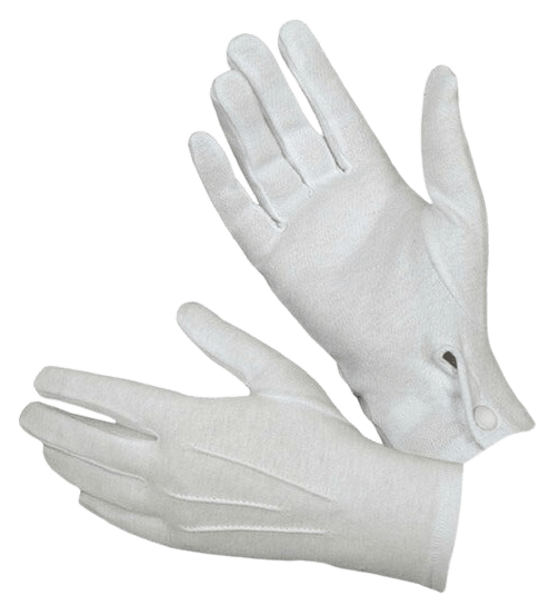 Witte Ceremoniële Handschoenen (katoen) - InDef